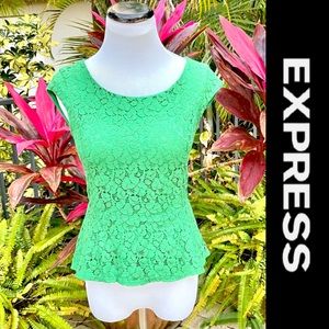 Express Peplum Lace Top